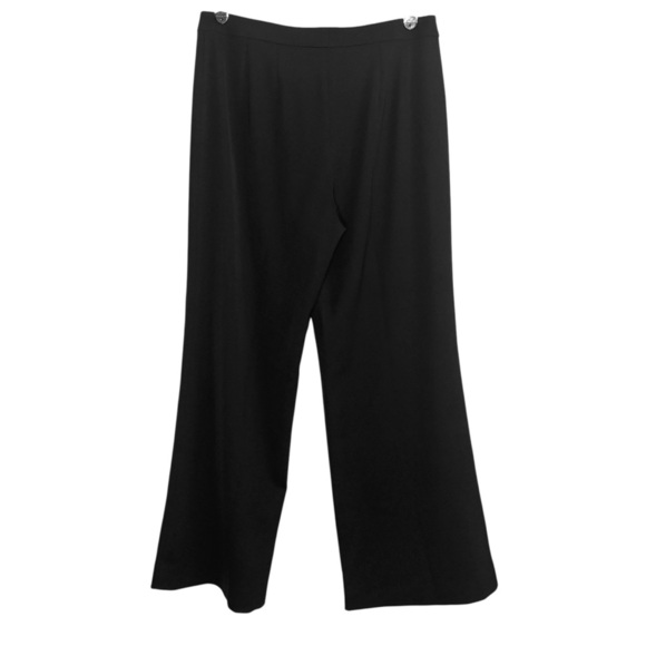St. John Caviar Black Trouser Pants Size 12 Career - Picture 3 of 7